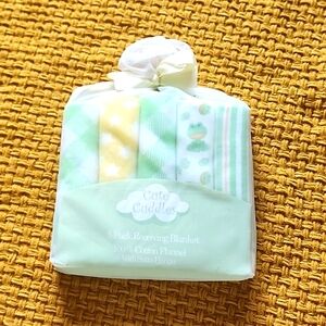 5 pc baby blankets 100%cotton